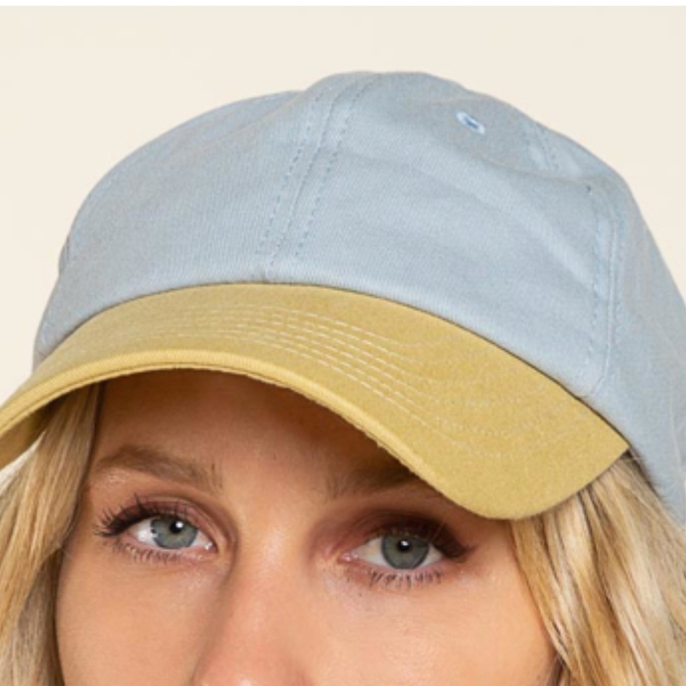 NWT POL Cap ~ Blue/Khaki